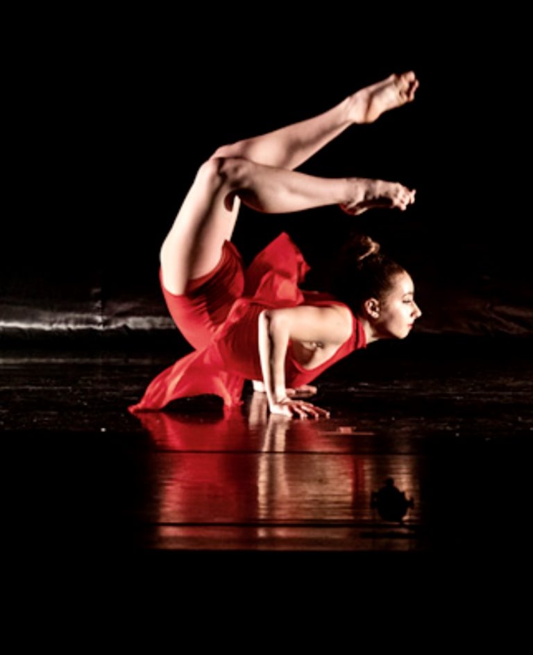 Ballet dancer on stage